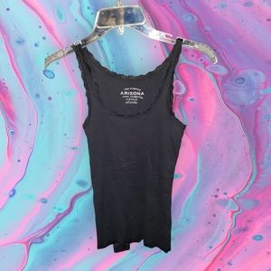 Arizona Jean Company Y2k jrs sz sm black tank top